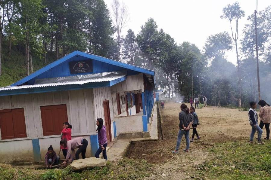 The Government High School at Singrep village in Kiphire district.